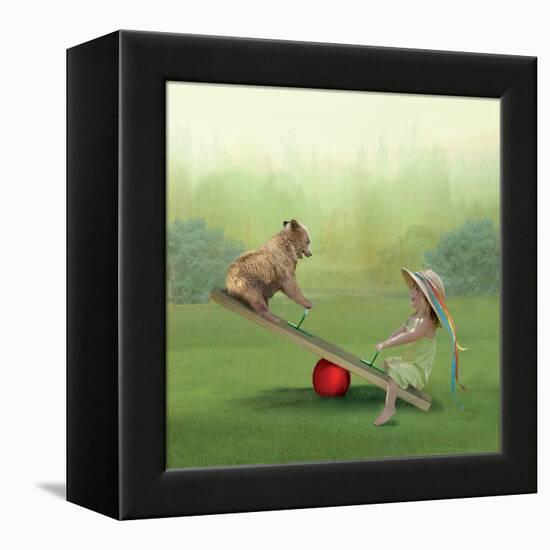 See Saw-Nancy Tillman-Framed Stretched Canvas