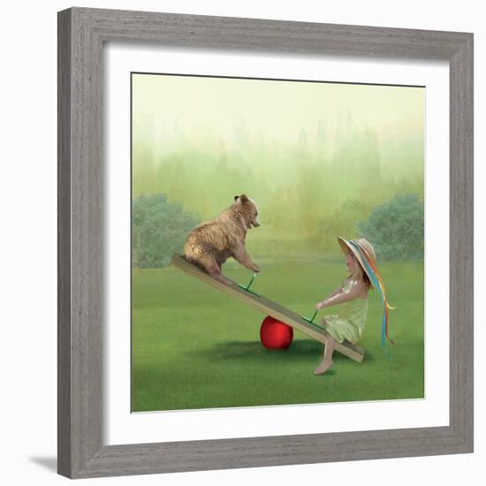 See Saw-Nancy Tillman-Framed Premium Giclee Print