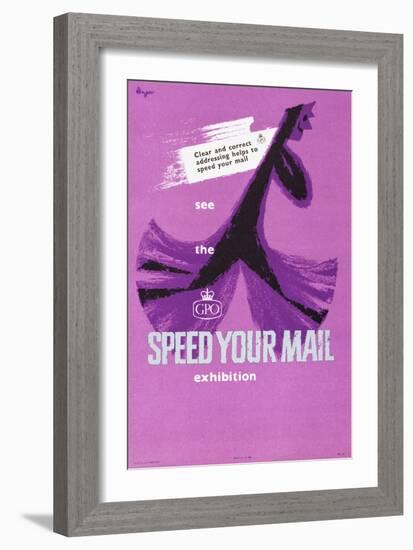 See the 'Speed Your Mail' Exhibition-Hans Unger-Framed Art Print