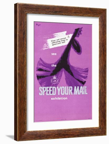 See the 'Speed Your Mail' Exhibition-Hans Unger-Framed Art Print