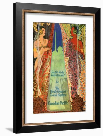 See this World before the Next by The World's Greatest Travel System-null-Framed Art Print