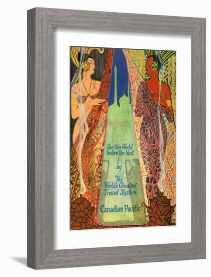 See this World before the Next by The World's Greatest Travel System-null-Framed Art Print