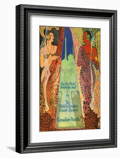 See this World before the Next by The World's Greatest Travel System-null-Framed Art Print