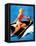 See Worthy Pin-Up 1944-Gil Elvgren-Framed Stretched Canvas