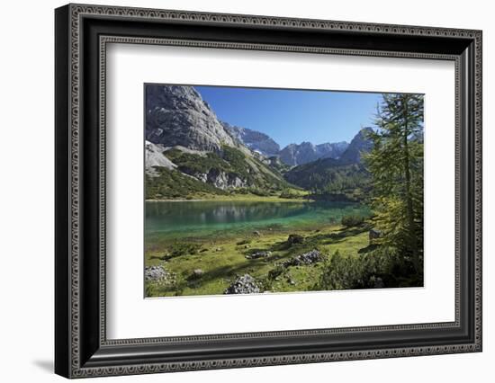 Seebensee in the Miemingen Mountains Near Ehrwald, View on Griesspitzen and Drachenkopf-Uwe Steffens-Framed Photographic Print