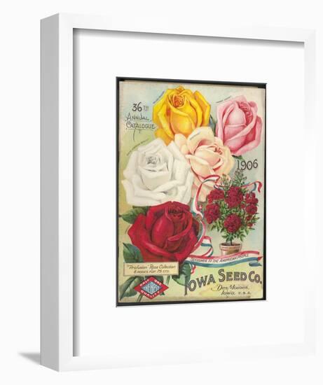 Seed Catalog Captions (2012): Iowa Seed Co. Des Moines, Iowa. 36th Annual Catalogue, 1906-null-Framed Art Print