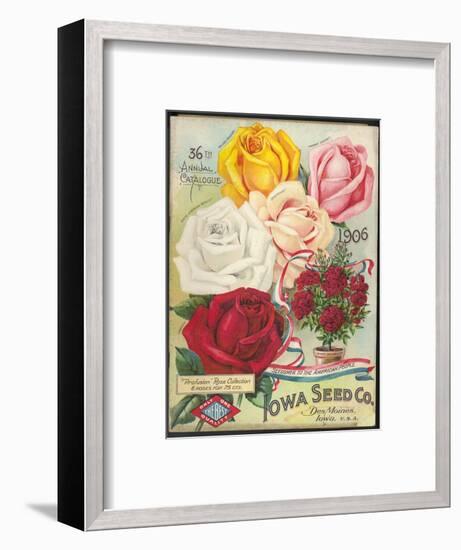 Seed Catalog Captions (2012): Iowa Seed Co. Des Moines, Iowa. 36th Annual Catalogue, 1906-null-Framed Art Print