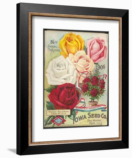 Seed Catalog Captions (2012): Iowa Seed Co. Des Moines, Iowa. 36th Annual Catalogue, 1906-null-Framed Art Print