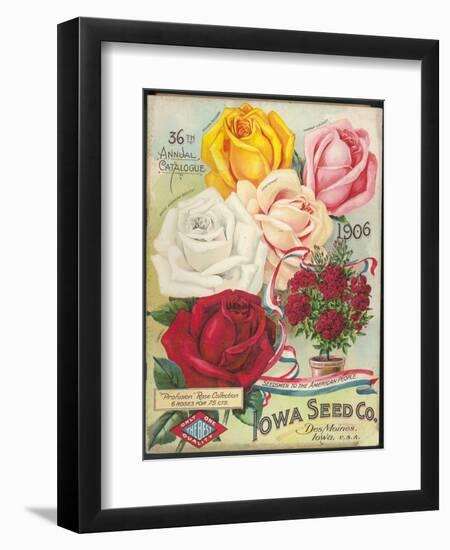 Seed Catalog Captions (2012): Iowa Seed Co. Des Moines, Iowa. 36th Annual Catalogue, 1906-null-Framed Art Print