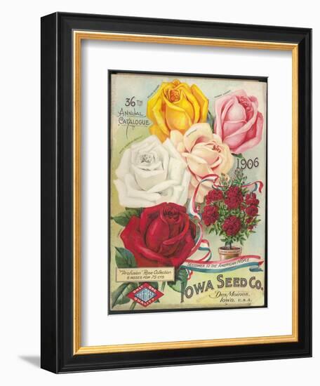 Seed Catalog Captions (2012): Iowa Seed Co. Des Moines, Iowa. 36th Annual Catalogue, 1906--Framed Art Print