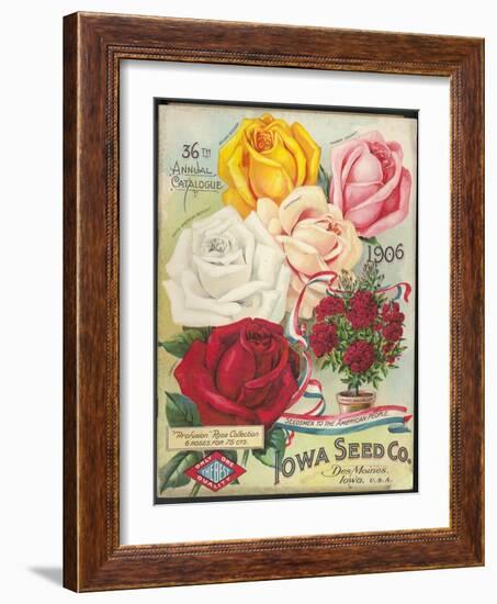 Seed Catalog Captions (2012): Iowa Seed Co. Des Moines, Iowa. 36th Annual Catalogue, 1906-null-Framed Art Print