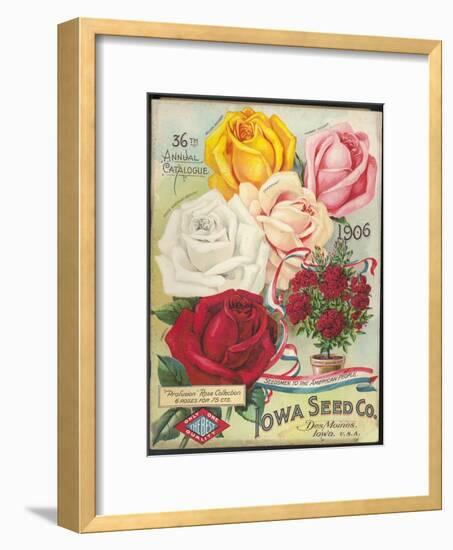 Seed Catalog Captions (2012): Iowa Seed Co. Des Moines, Iowa. 36th Annual Catalogue, 1906-null-Framed Art Print