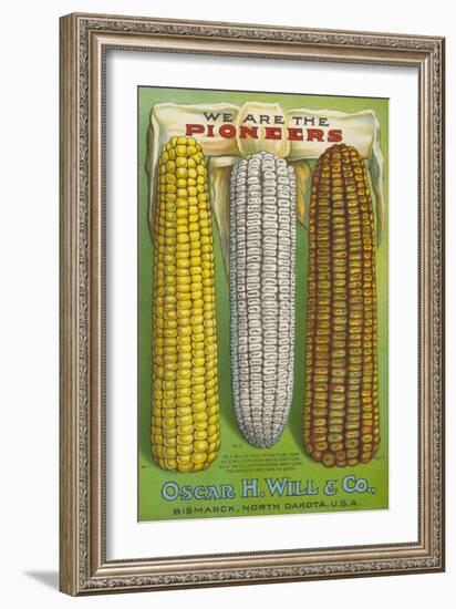 Seed Catalog Captions (2012): Oscar H. Will and Co, Bismarck, North Dakota, 1917-null-Framed Art Print