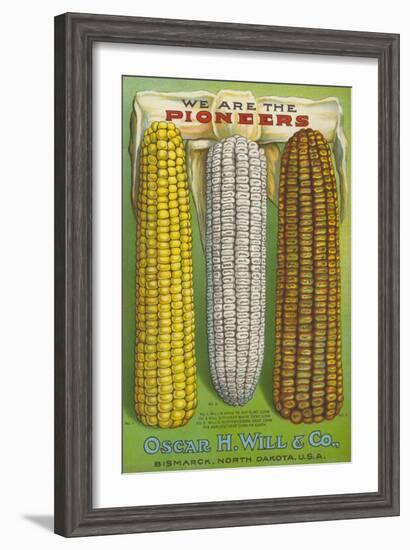 Seed Catalog Captions (2012): Oscar H. Will and Co, Bismarck, North Dakota, 1917-null-Framed Art Print