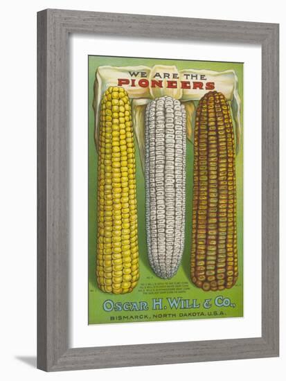 Seed Catalog Captions (2012): Oscar H. Will and Co, Bismarck, North Dakota, 1917-null-Framed Art Print