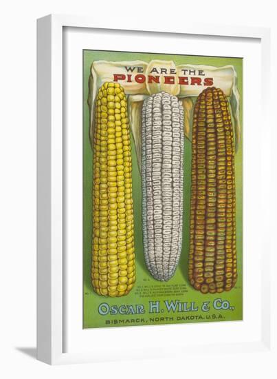 Seed Catalog Captions (2012): Oscar H. Will and Co, Bismarck, North Dakota, 1917-null-Framed Art Print