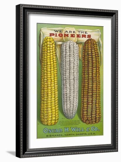 Seed Catalog Captions (2012): Oscar H. Will and Co, Bismarck, North Dakota, 1917-null-Framed Art Print