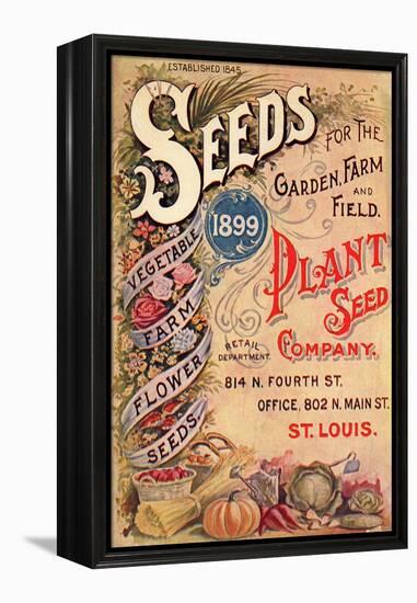 Seed Catalog Captions (2012): Plant Seed Company, St. Louis, Missouri-null-Framed Stretched Canvas