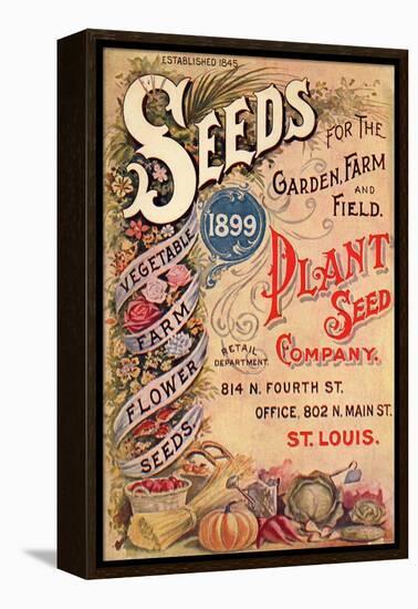 Seed Catalog Captions (2012): Plant Seed Company, St. Louis, Missouri-null-Framed Stretched Canvas