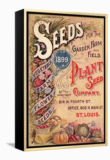 Seed Catalog Captions (2012): Plant Seed Company, St. Louis, Missouri-null-Framed Stretched Canvas