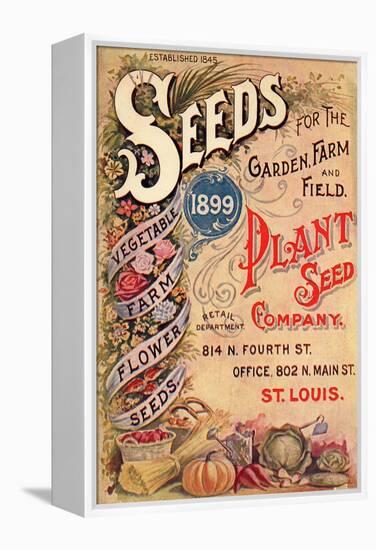 Seed Catalog Captions (2012): Plant Seed Company, St. Louis, Missouri-null-Framed Stretched Canvas