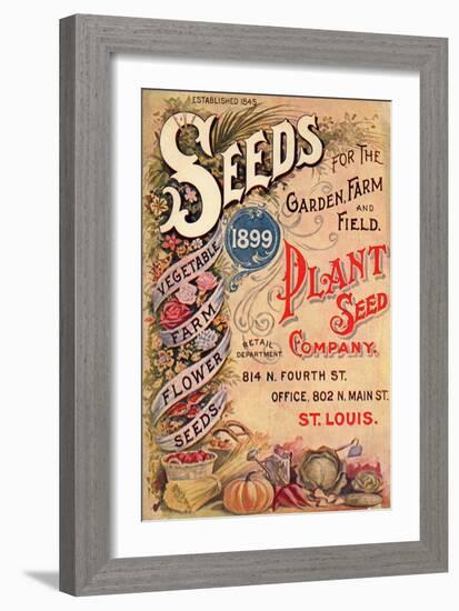 Seed Catalog Captions (2012): Plant Seed Company, St. Louis, Missouri-null-Framed Art Print