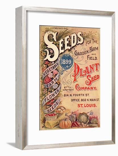 Seed Catalog Captions (2012): Plant Seed Company, St. Louis, Missouri-null-Framed Art Print