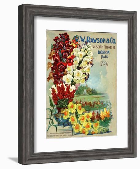 Seed Catalog Captions (2012): W.W. Rawson and Co, Boston, Massachusetts, 1897-null-Framed Art Print