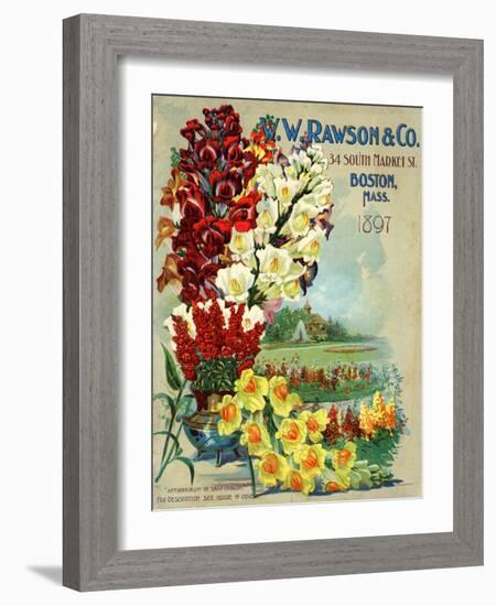 Seed Catalog Captions (2012): W.W. Rawson and Co, Boston, Massachusetts, 1897-null-Framed Art Print