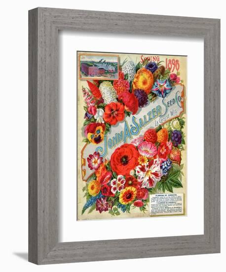 Seed Catalogues: John A. Salzer Seed Co. La Crosse, Wisconsin, Spring 1898-null-Framed Premium Giclee Print