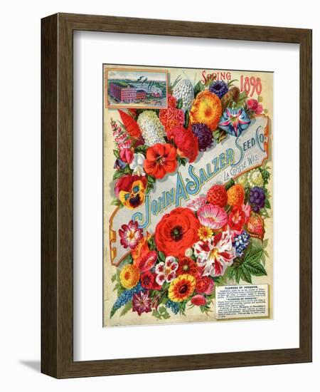 Seed Catalogues: John A. Salzer Seed Co. La Crosse, Wisconsin, Spring 1898-null-Framed Premium Giclee Print