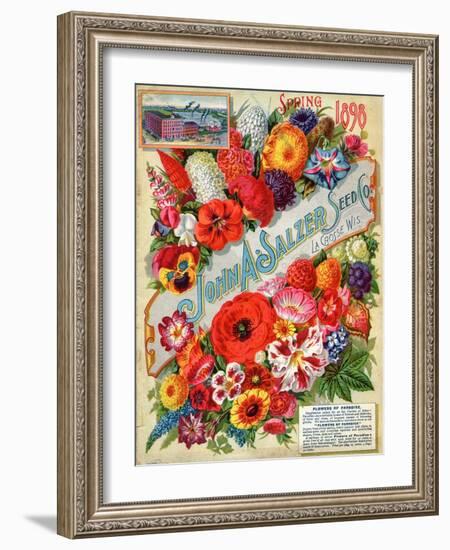 Seed Catalogues: John A. Salzer Seed Co. La Crosse, Wisconsin, Spring 1898-null-Framed Art Print