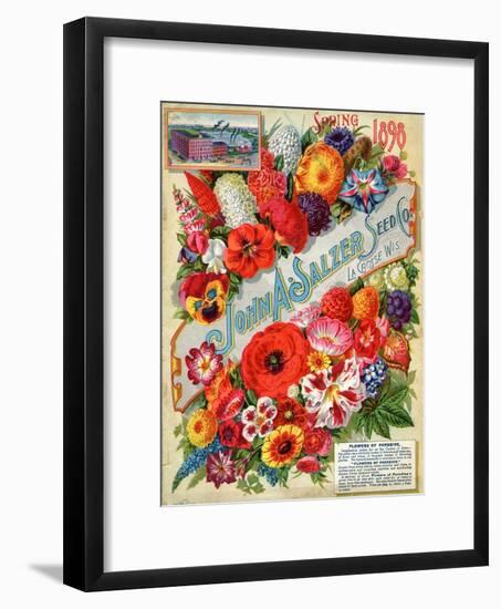 Seed Catalogues: John A. Salzer Seed Co. La Crosse, Wisconsin, Spring 1898-null-Framed Art Print