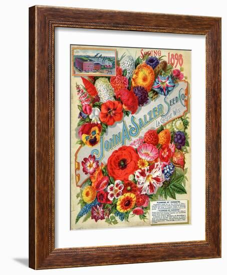 Seed Catalogues: John A. Salzer Seed Co. La Crosse, Wisconsin, Spring 1898-null-Framed Art Print