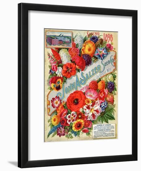 Seed Catalogues: John A. Salzer Seed Co. La Crosse, Wisconsin, Spring 1898-null-Framed Art Print