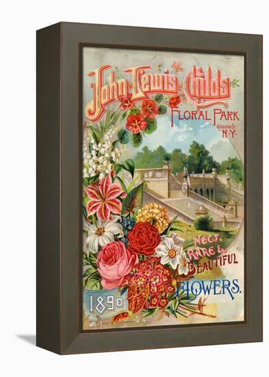 Seed Catalogues: John Lewis Childs: New, Rare and Beautiful Flowers. Floral Park, NY, 1890-null-Framed Stretched Canvas