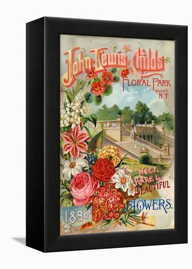 Seed Catalogues: John Lewis Childs: New, Rare and Beautiful Flowers. Floral Park, NY, 1890-null-Framed Stretched Canvas