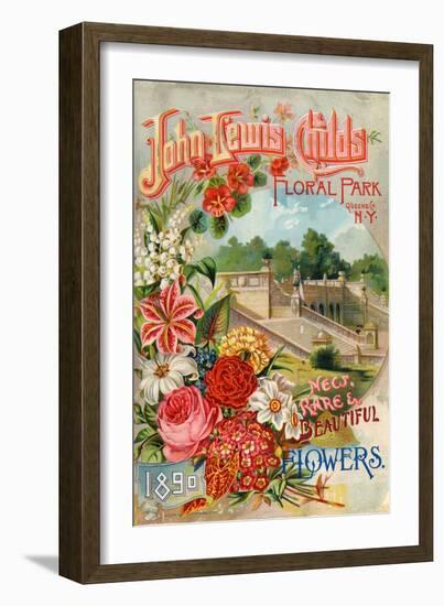 Seed Catalogues: John Lewis Childs: New, Rare and Beautiful Flowers. Floral Park, NY, 1890-null-Framed Premium Giclee Print