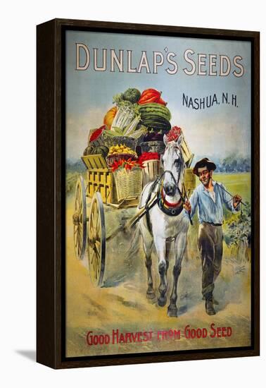 Seed Company Poster, C1880-null-Framed Premier Image Canvas