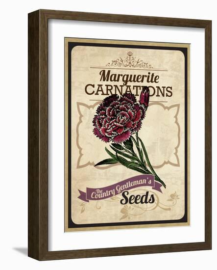 Seed Packet - Carnation-The Saturday Evening Post-Framed Giclee Print