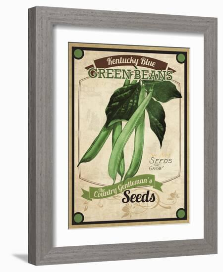 Seed Packet - Greenbeans-The Saturday Evening Post-Framed Giclee Print