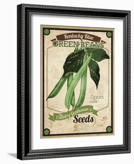 Seed Packet - Greenbeans-The Saturday Evening Post-Framed Giclee Print