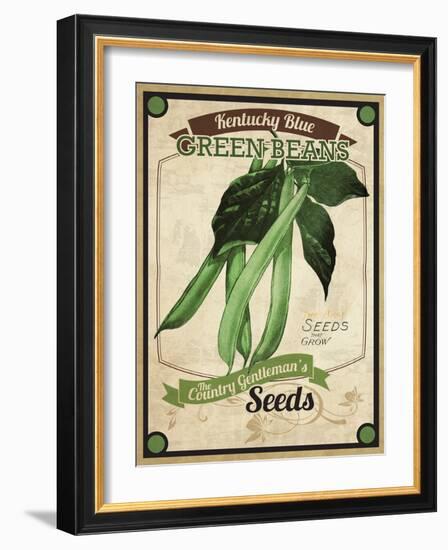 Seed Packet - Greenbeans-The Saturday Evening Post-Framed Giclee Print