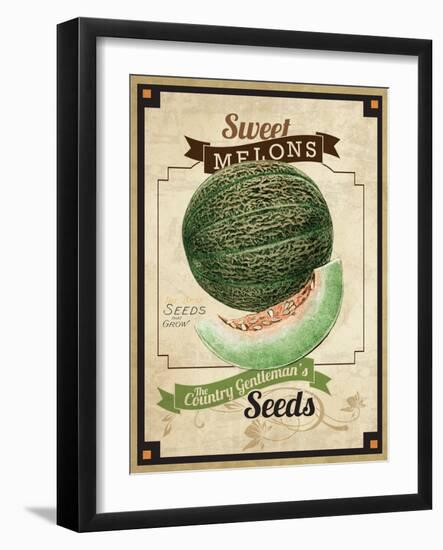 Seed Packet - Melon-The Saturday Evening Post-Framed Giclee Print