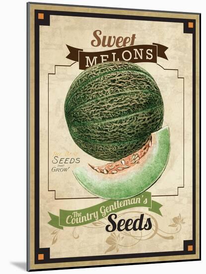 Seed Packet - Melon-The Saturday Evening Post-Mounted Giclee Print