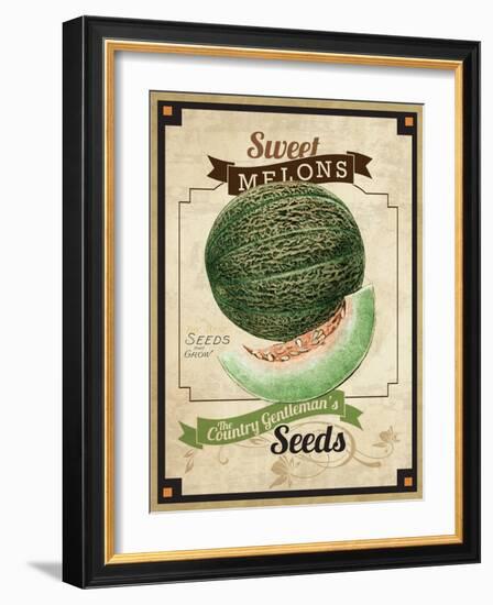 Seed Packet - Melon-The Saturday Evening Post-Framed Giclee Print