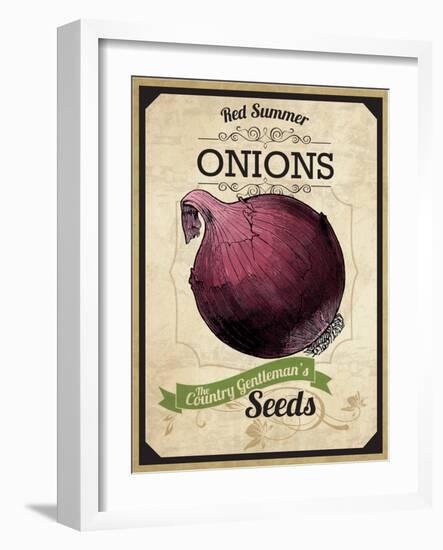 Seed Packet - Onion-The Saturday Evening Post-Framed Giclee Print