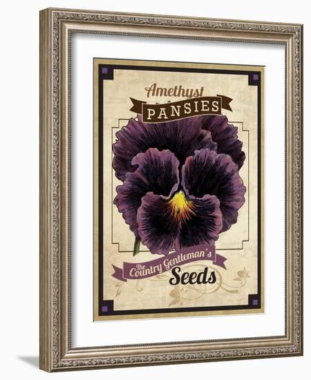 Seed Packet - Pansy-The Saturday Evening Post-Framed Giclee Print