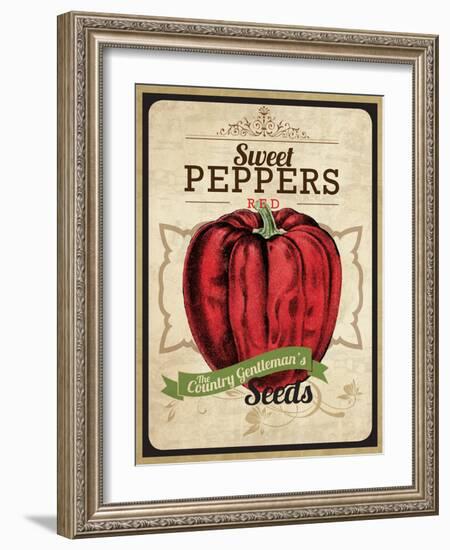 Seed Packet - Pepper-The Saturday Evening Post-Framed Giclee Print