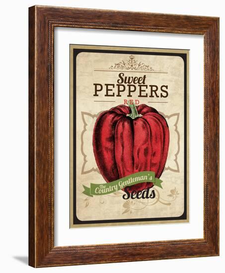 Seed Packet - Pepper-The Saturday Evening Post-Framed Giclee Print